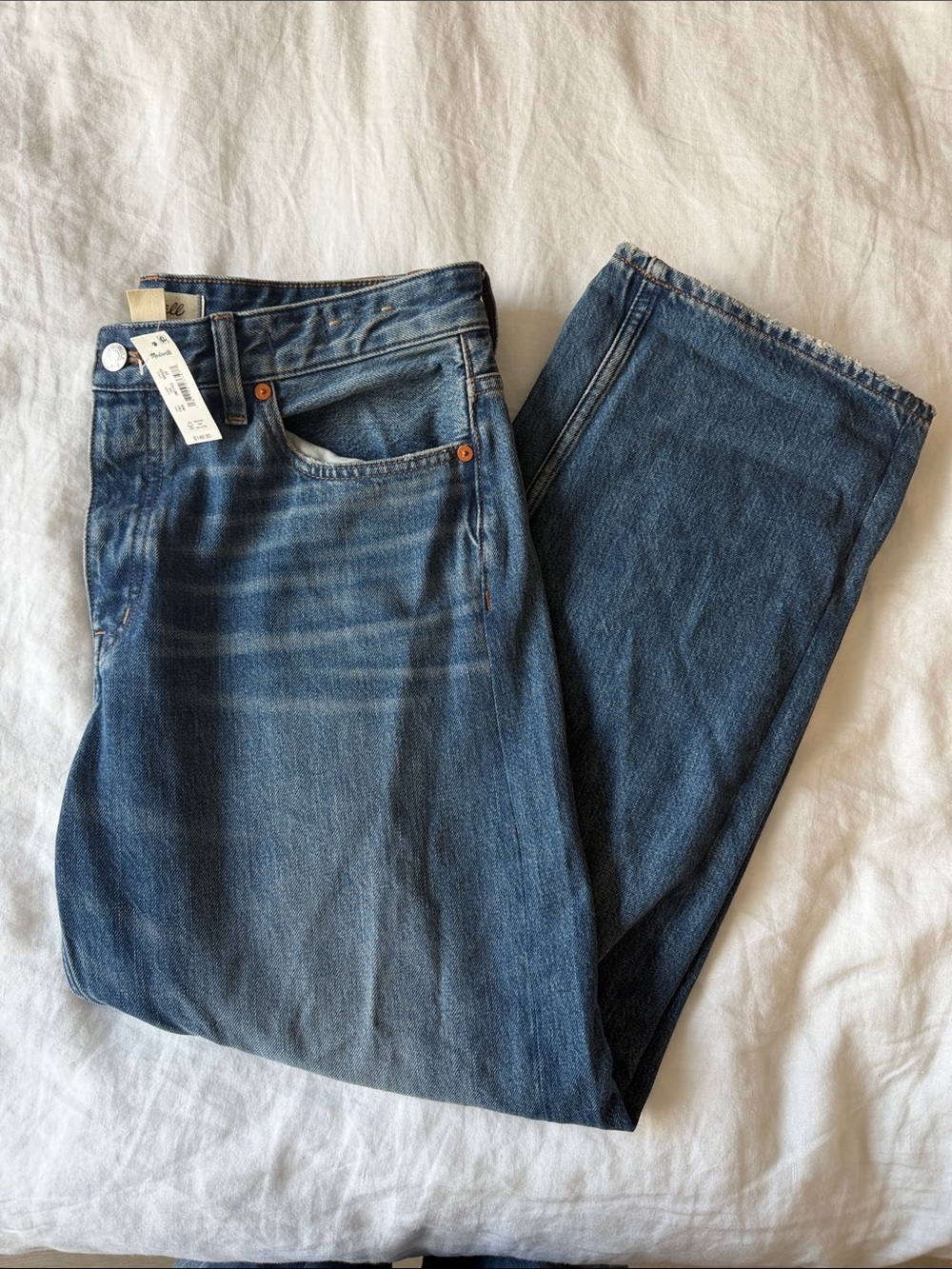 NWT Madewell Darted Barrel Jeans
